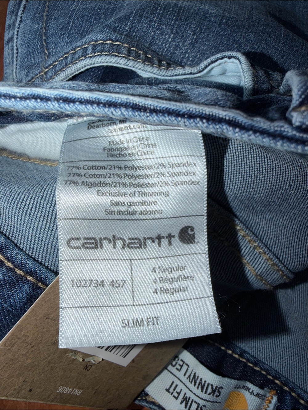 Carhartt Women's Blue Skinny-Leg Jean - Picture 6 of 6